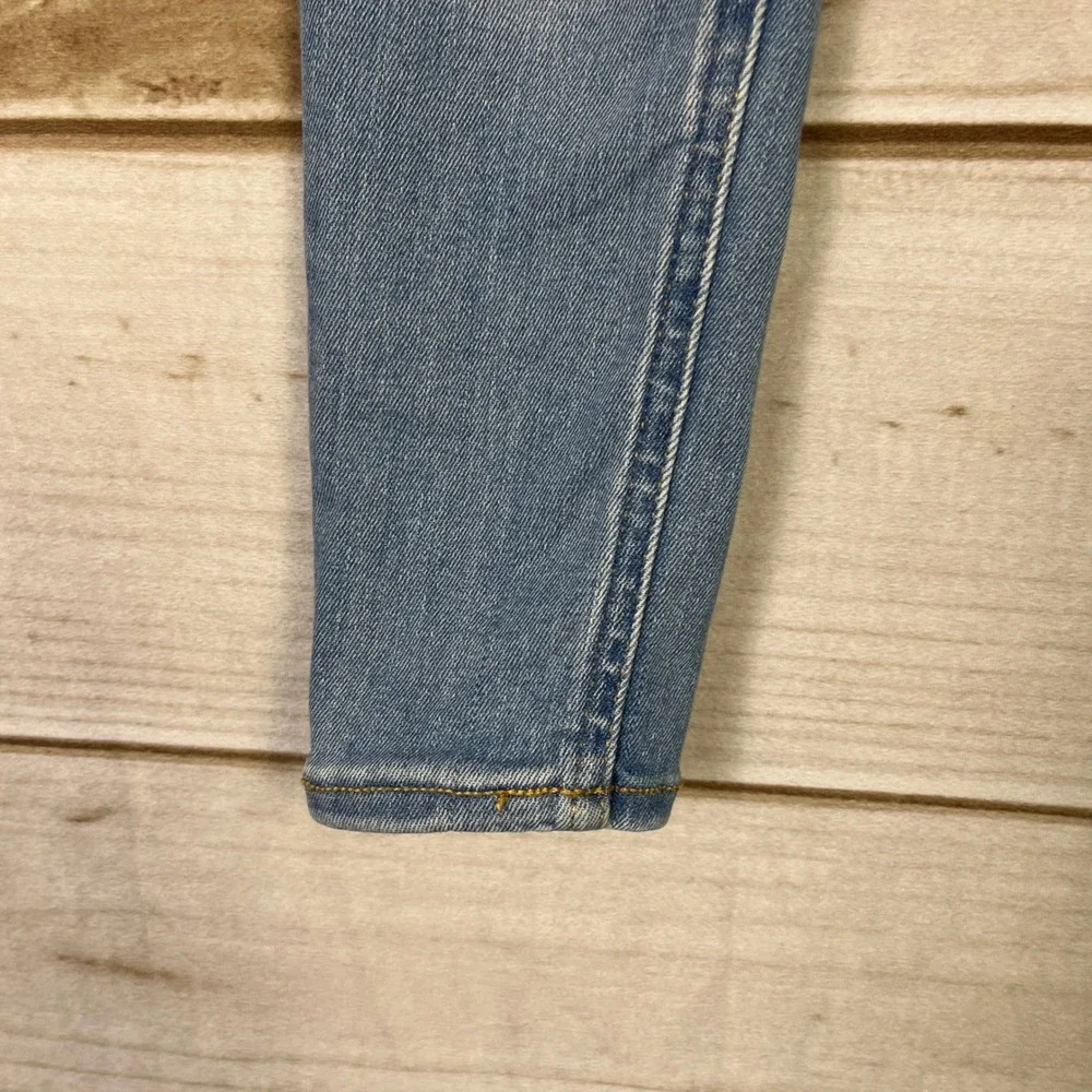 Baby Gap Kids Size 5 Skinny Jeans Light Wash Distressed Adjustable Waist Denim